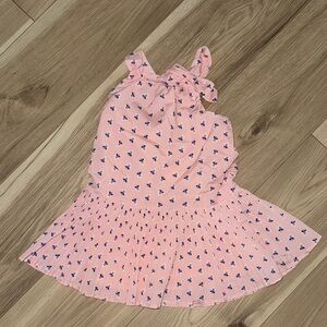 Janie and Jack Pink Floral Bow Dress size 3T
